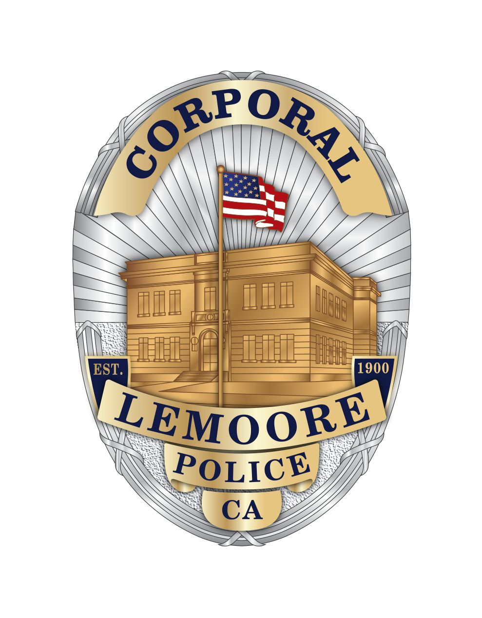 Lemoore Police Department Custom Badge