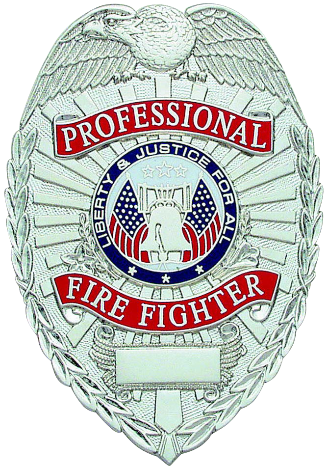 Professional Firefighter Badge - W54 | Badge And Wallet