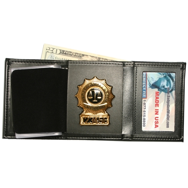 Tri-fold Wallet with Single ID Window | Badge And Wallet