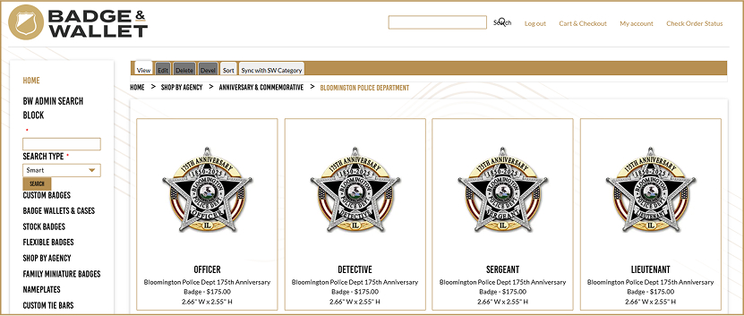Bloomington Ordering