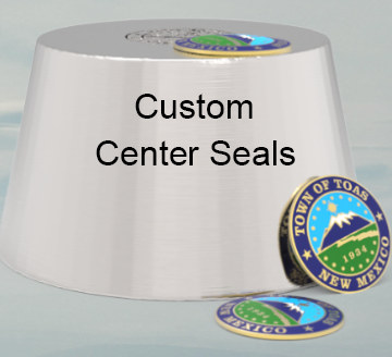 Custom seals shown with a steel mold