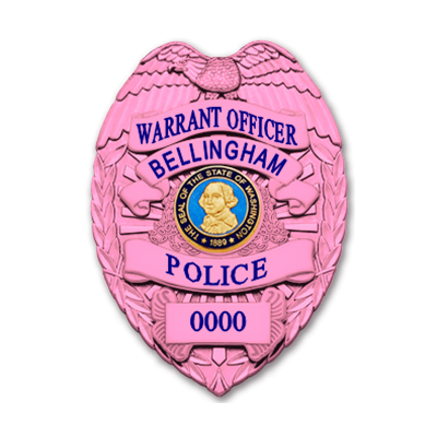 Bellingham PD Pink Badge Warrant Officer
