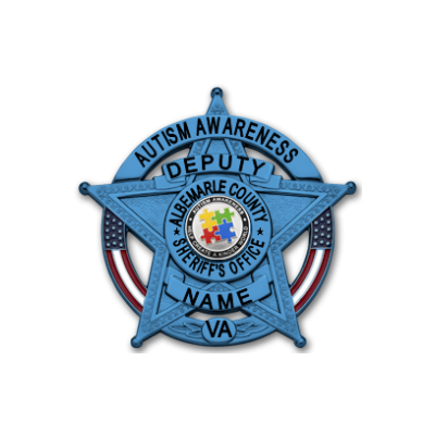 Albemarle County Sheriff's Office Autism Awareness Badge