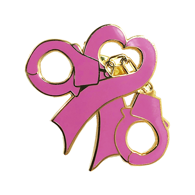 Pink Arrest Breast Cancer BCA Pin