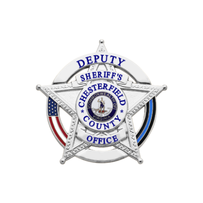 Chesterfield County Sheriff Badge - Silver