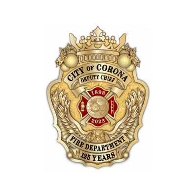 City of Corona 125th Anniversary Badge