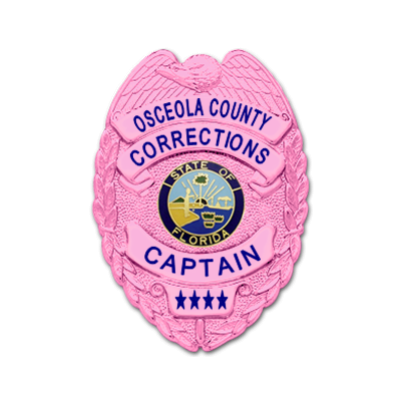 Osceola County Corrections Pink Badge