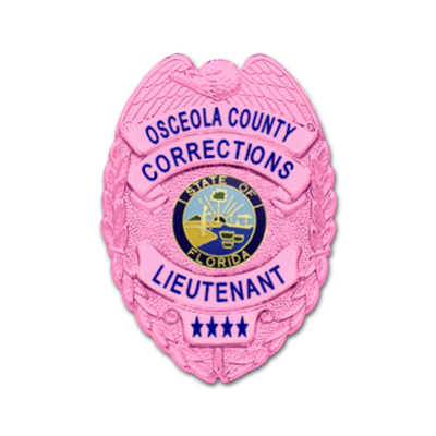 Osceola County Corrections Pink Badge