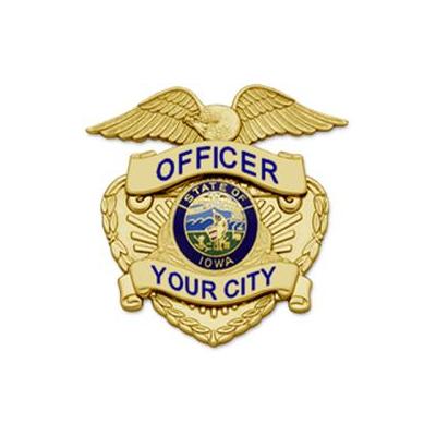 Iowa Police Hat Badge