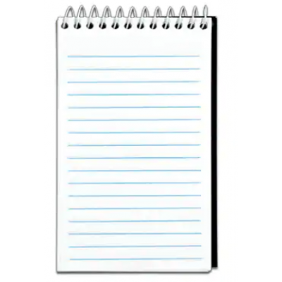 Replacement Note Pad Paper - 3" x 5" - Top Open Style - 6 Pack