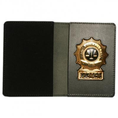 Duty Leather Recessed Badge & Double ID Case
