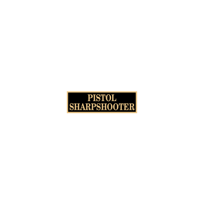 Pistol Sharpshooter Service Award Bar
