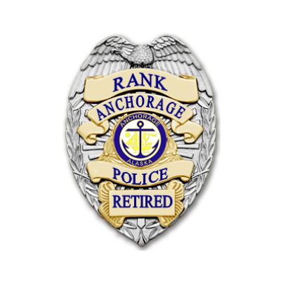 Anchorage PD Silver Retirement Badge