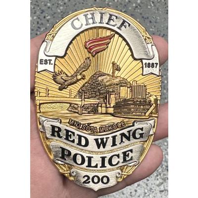 Red Wing Police Custom Badge