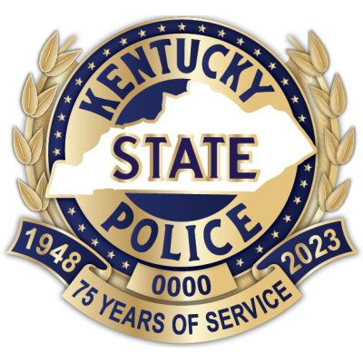 Kentucky State Police 75th Anniversary Hat Badge