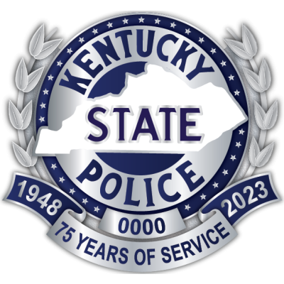Kentucky State Police 75th Anniversary Hat Badge
