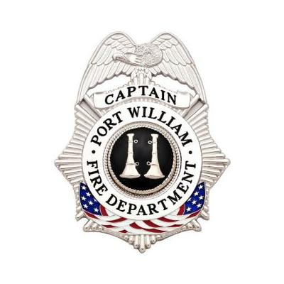 Port William Fire Department Captain Badge Style S634