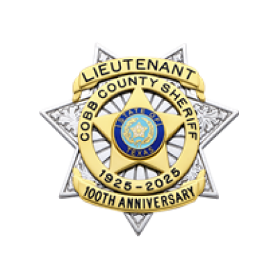 Cobb County Sheriff Anniversary Badge Model S660B
