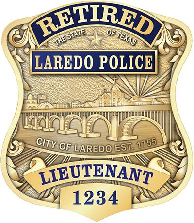 Laredo Police Retired Badge