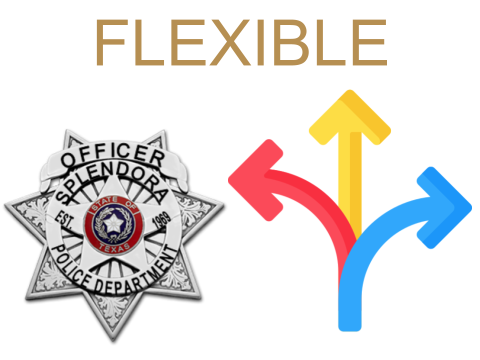 Officer flex badge