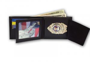 PF-107 Bifold Badge Wallet with Flipping ID