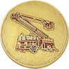 Fire Truck Seal Model C160M shown in gold