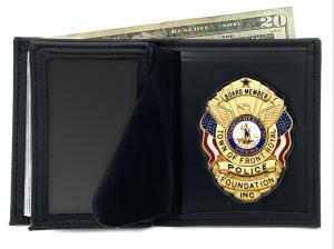 Hidden Badge Wallet w/ Money Pocket
