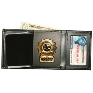 Product Image 1 for custom badge wallet product Tri-fold Wallet with Single ID Window