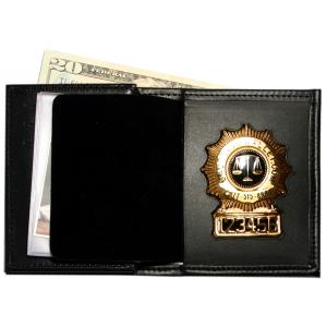 Product Image 1 for custom badge wallet product Badge Wallet with Double ID Window & 3 cc slots