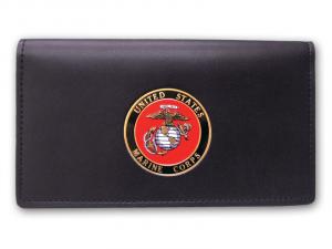 Checkbook cover with Marine Medallion