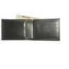Navy - Bifold Wallet w/ money pocket, 6 CC slots 